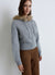 Sweatshirt mit Reißverschluss und Kapuze mit Fellrand