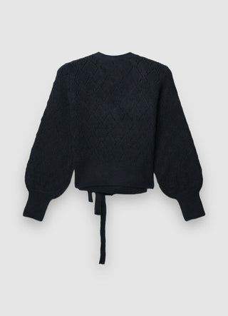 Maglia con scollo a V e nodo