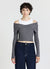 Off-the-shoulder jumper