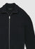 Cardigan a costine con zip e collo alto