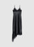 Abito sottoveste asimmetrico con pizzo