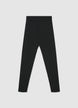Einfarbige lange Leggings - XS