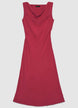 Midi-Kleid mit drapiertem Ausschnitt - XS
