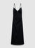 Abito lungo con cut-out e perline