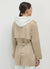Trenchcoat in Wildlederoptik