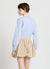 Camicia a righe con pinces crop