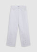 Straight trousers with embroidery - XL