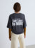 T-shirt with printed lettering