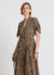 Vestito chemisier animalier con cintura