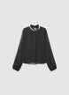 Camicia con collo gioiello - XS