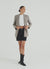 Double-breasted houndstooth jacket